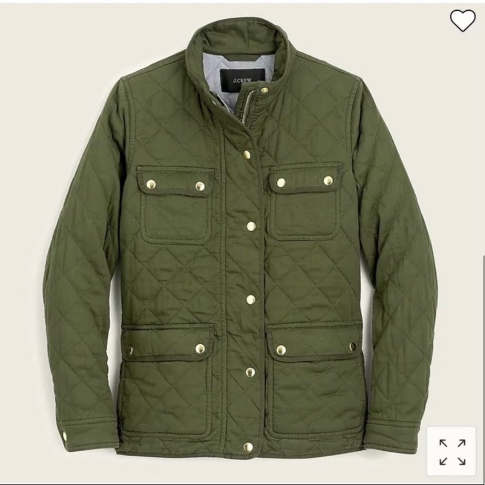 NWT J.Crew Quilted downtown field jacket